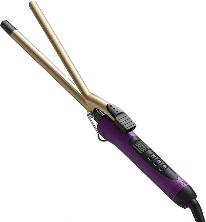1/2 Inch Small Curling Iron Wand for Short & Long Hair