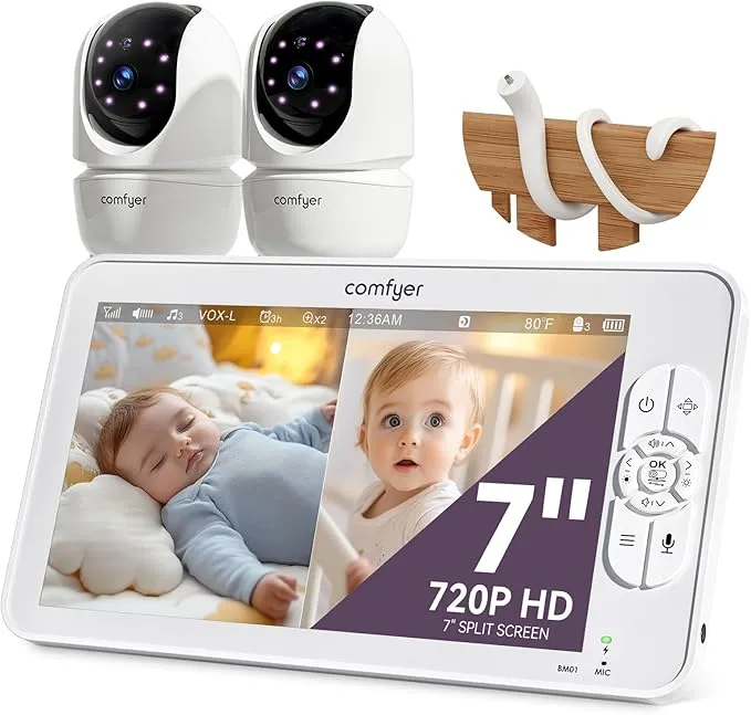 7" Split-Screen Baby Monitor BM01