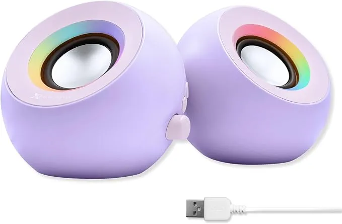 Purple Computer Speakers X9BTMARBLEPU