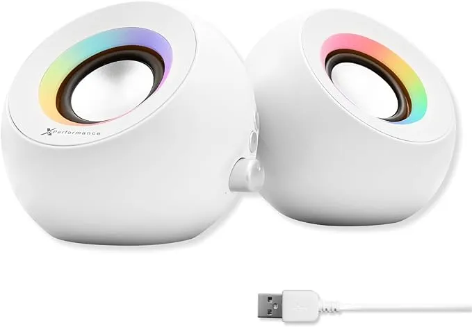 White Computer Speakers X9BTMARBLEWT