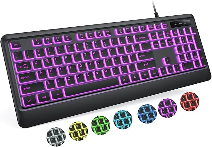Backlit Computer Keyboard