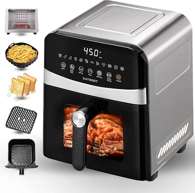 Dual Heats Airfryer 450°F 12 in 1