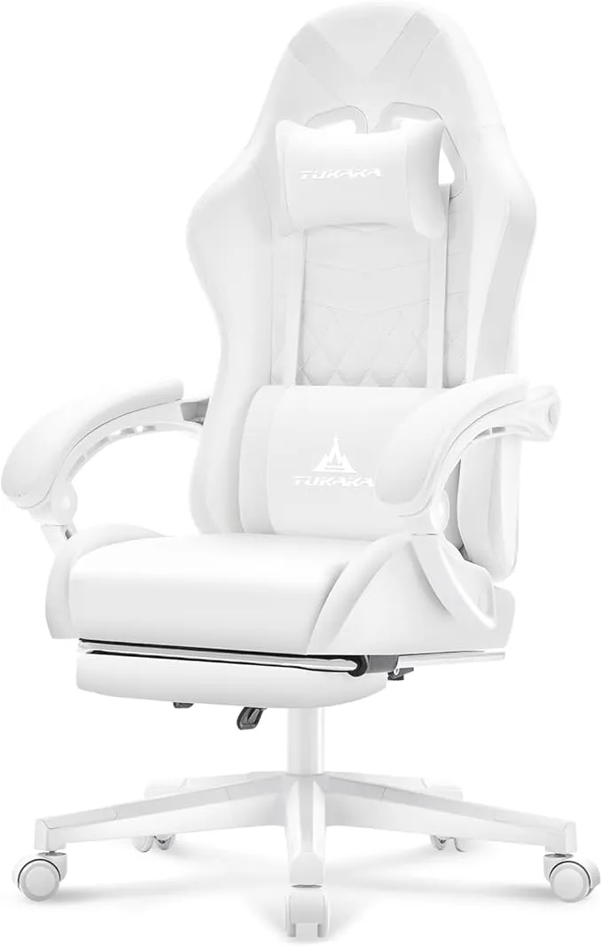 White Gaming Chair TK2412