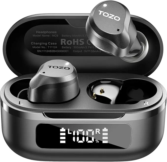NC9 Hybrid Active Noise Cancelling Wireless Earbuds
