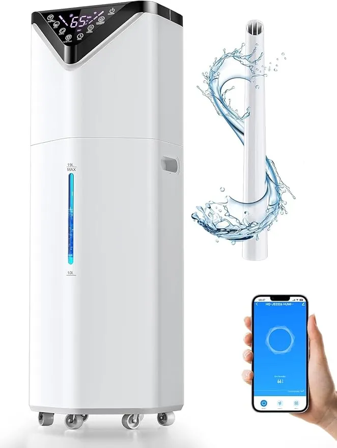 19L/5Gal Humidifiers for Bedroom Large Room 2800 sq ft, Quiet Humidifiers for Large Room, Floor Humidifier HQ-JS2326