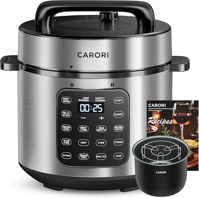 9-in-1 Electric Pressure Cooker 6 Qt HPC-610-SUS