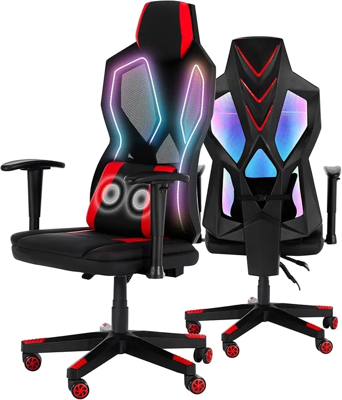 Gaming Chair with RGB LED Lights GMP-18