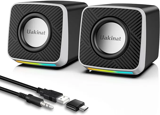 PC Speakers 2"–3W Carbon Fiber Computer Speaker E-1085