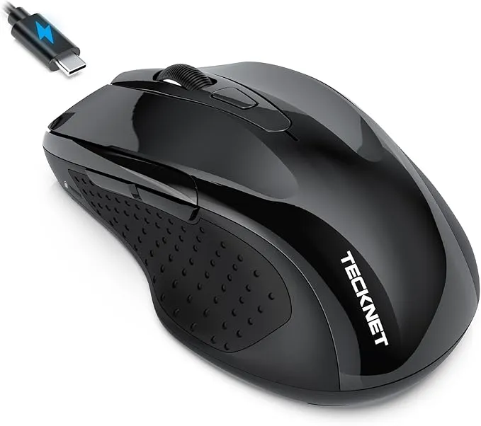Rechargeable Jiggler Wireless Mouse (BT5.0/3.0 & 2.4G) 4800 DPI