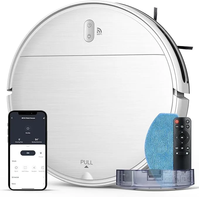 BR151 Robot Vacuum and Mop Combo