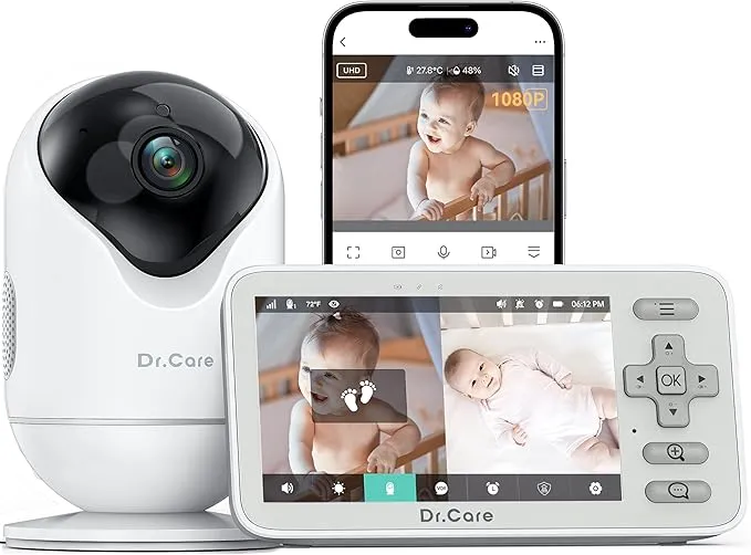 VistaView Lite Smart WiFi Baby Monitor DC-SBM005-US
