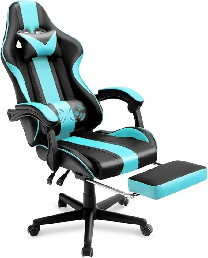 Ergonomic Racing PC Game Computer Chair with Headrest Lumbar Support Adjustable Recliner HIONJIN -09