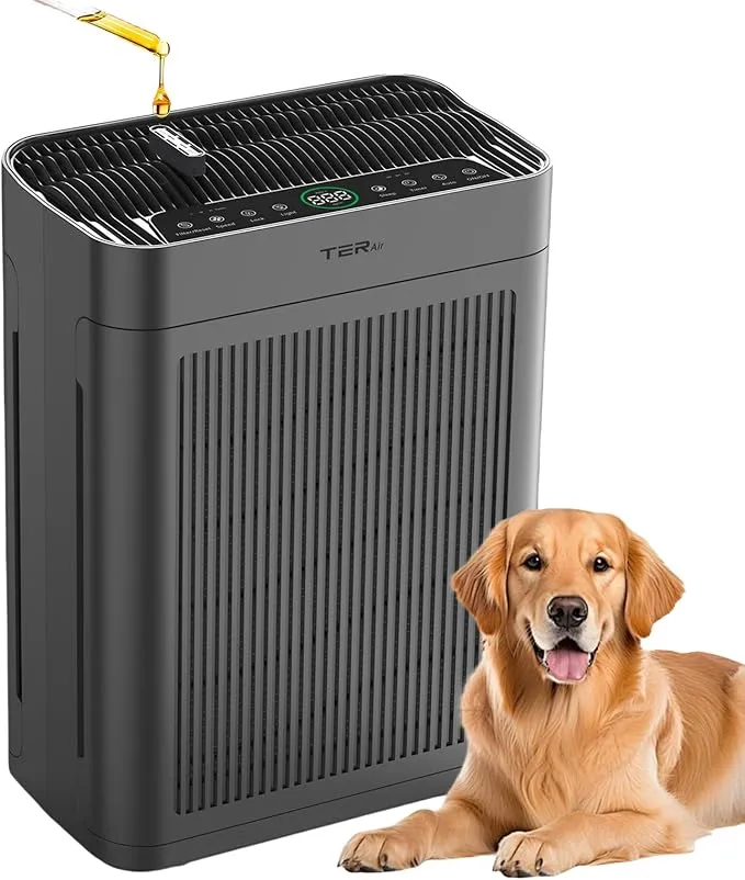 Air Purifiers for Home Large Room Up to 3000 Sq Ft with Washable Filters, H13 HEPA, Dual-Sided Air Intake, PM2.5 Sensor, 22dB Quiet Air Cleaner for Bedroom, Pets, Dust, Smoke, Pollen MK-AP01
