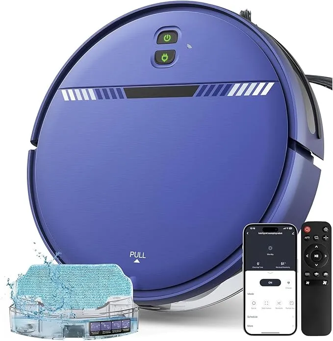BR151YY Robot Vacuum and Mop Combo