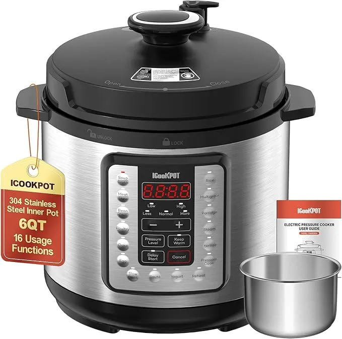 6-Quart Multi-Cooker Electric Pressure Cooker YA600(20)A
