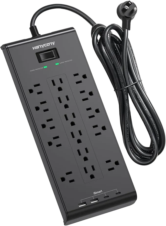 16 Outlets Surge Protector Power Strip HN16WC2