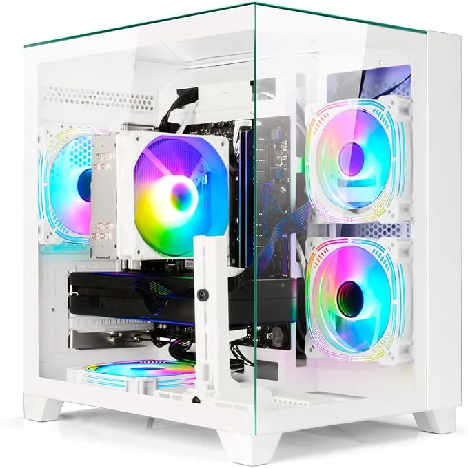 Gaming PC Desktop Ryzen 7 8700F | AMD Radeon RX 7650GRE 8GB | 32GB DDR5 RAM | 1TB SSD PC Tower Computer