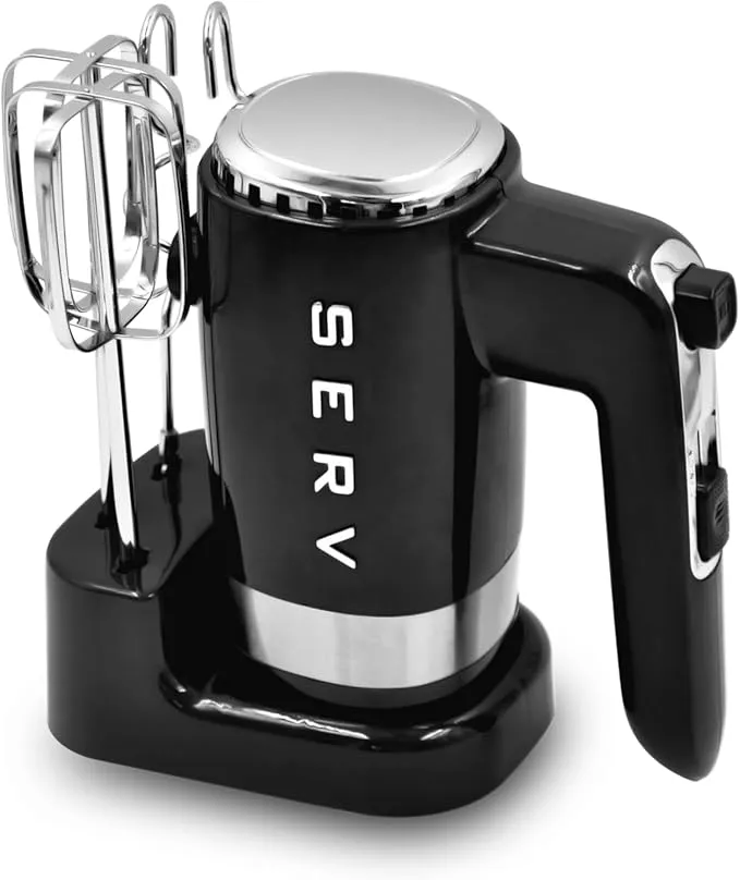 Retro Serv 5-Speed Electric Hand Mixer 11-00008-BLK