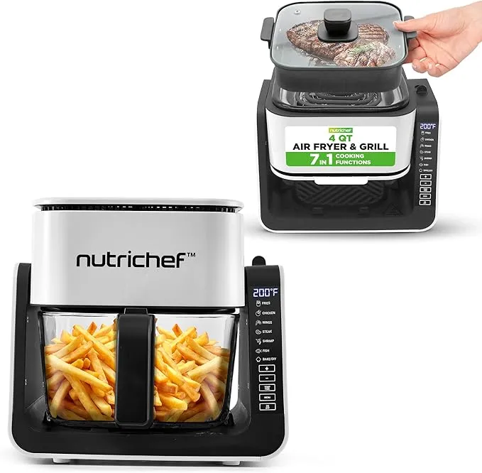 4 QT Air Fryer & Grill NCAF538TW