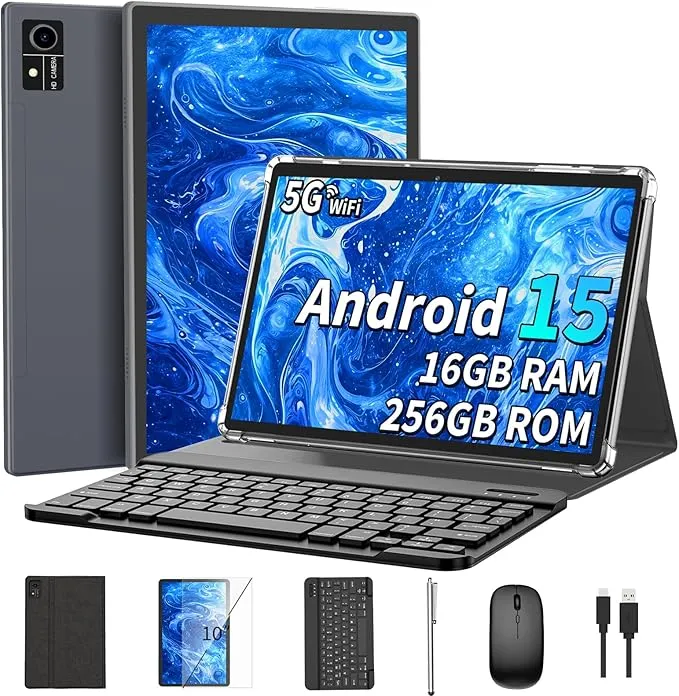 T618 Android 15 Tablet with Keyboard