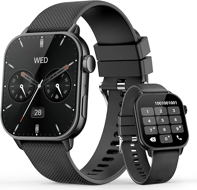 Smart Watches for Men Women, 1.85'' AMOLED HD Fitness Tracker with 100+ Sports Modes