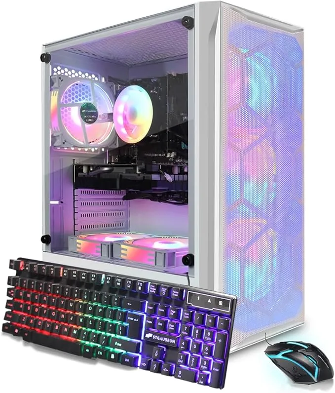 Gaming PC Computer Desktop, Intel Core i7 8th Gen, GeForce RTX 3050 6G