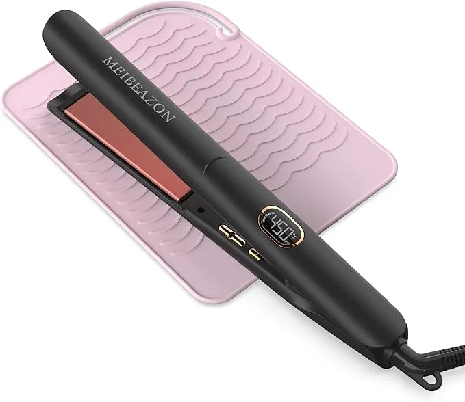 1" 2-in-1 Flat Iron Hair Straightener & Curler MS-01