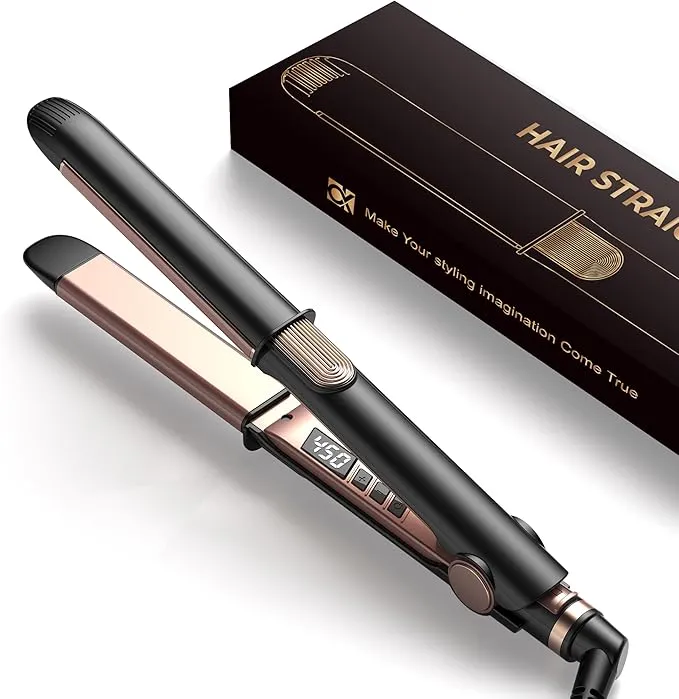 Ceramic Flat Iron, Hair Straightener & Curler